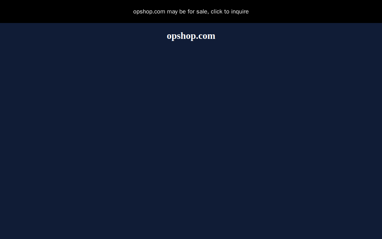 The Op Shop website preview