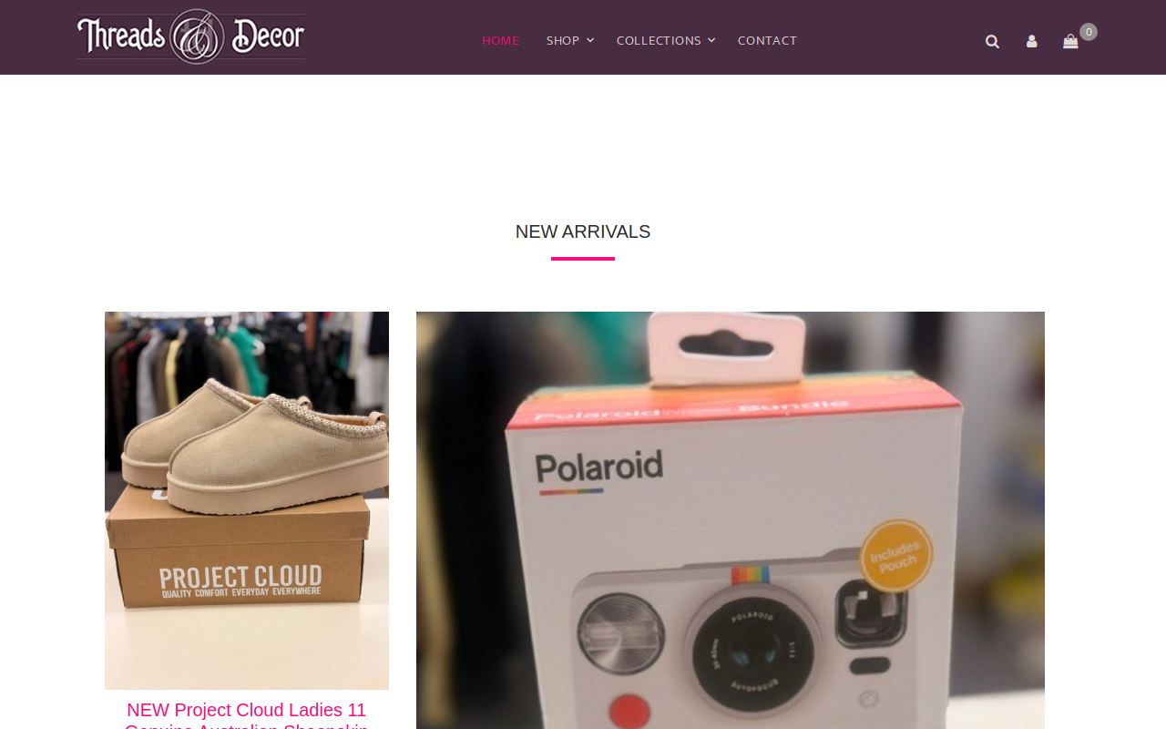 Threads and Decor Upscale Consignment website preview