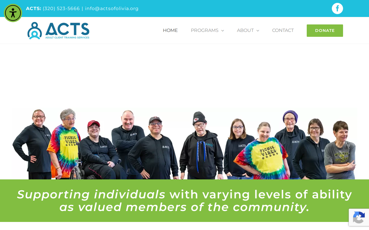ACTS Thrift Stores website preview