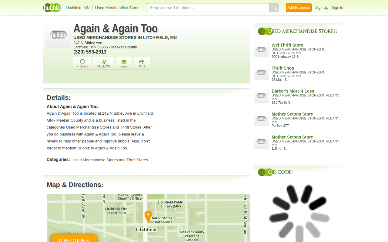 Again and Again Too website preview