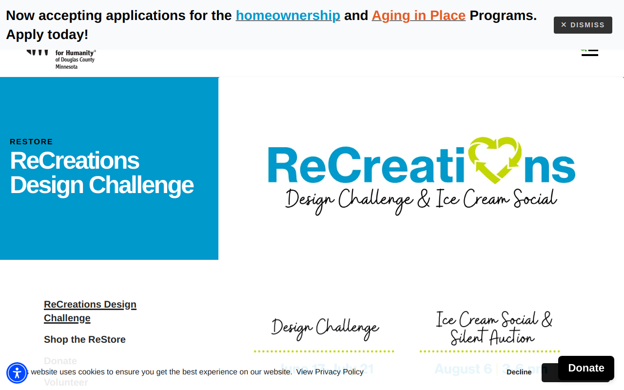 ReStore (Habitat for Humanity of Douglas County) website preview