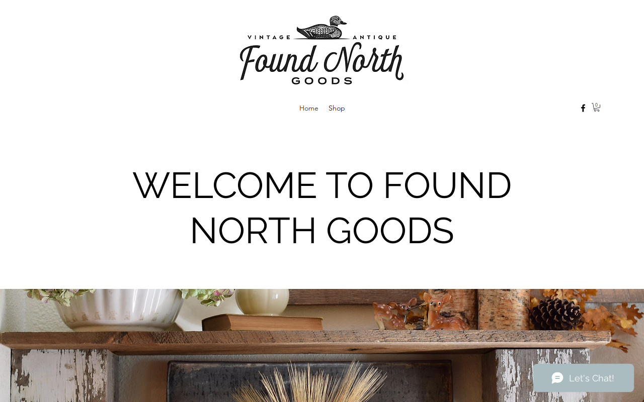 Found North Goods website preview