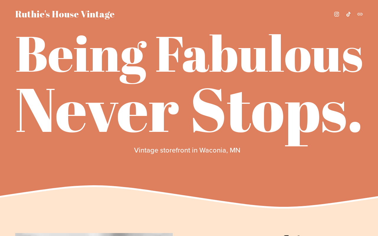 Ruthie's House Vintage website preview