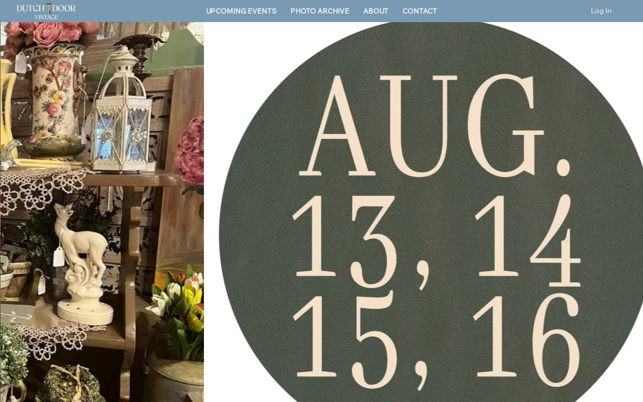 Dutch Door Vintage website preview