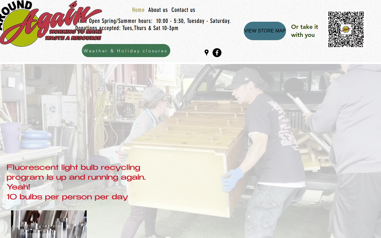 Around Again website preview