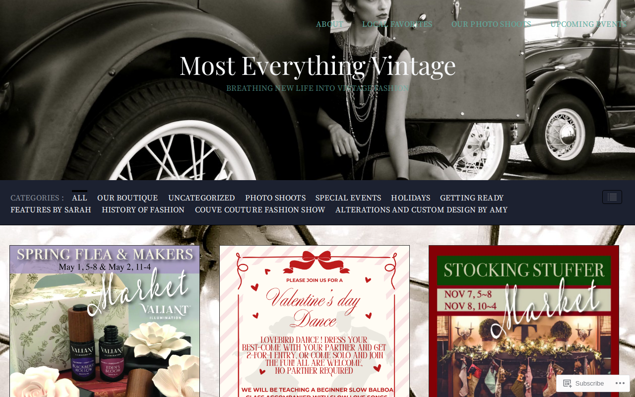 Most Everything Vintage website preview
