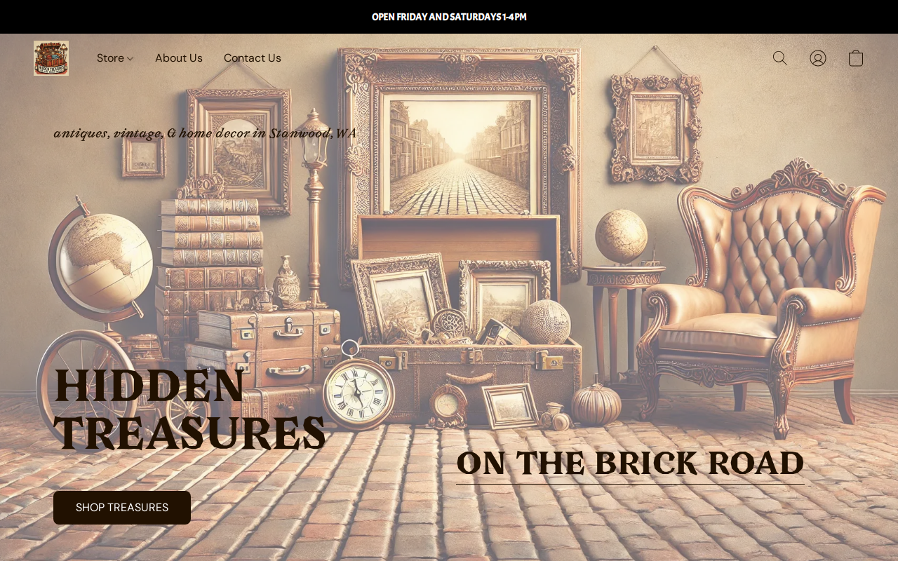 Hidden Treasures On The Brick Road, LLC website preview