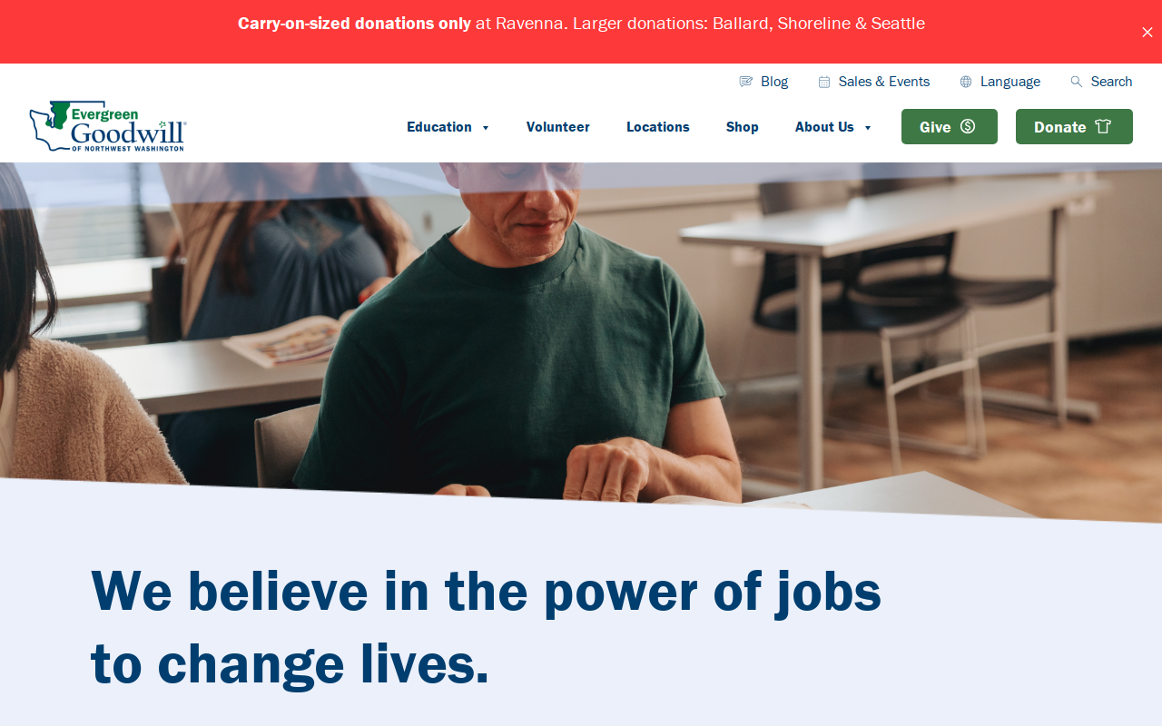 Goodwill website preview