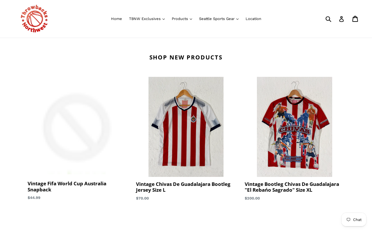 Throwbacks Northwest website preview