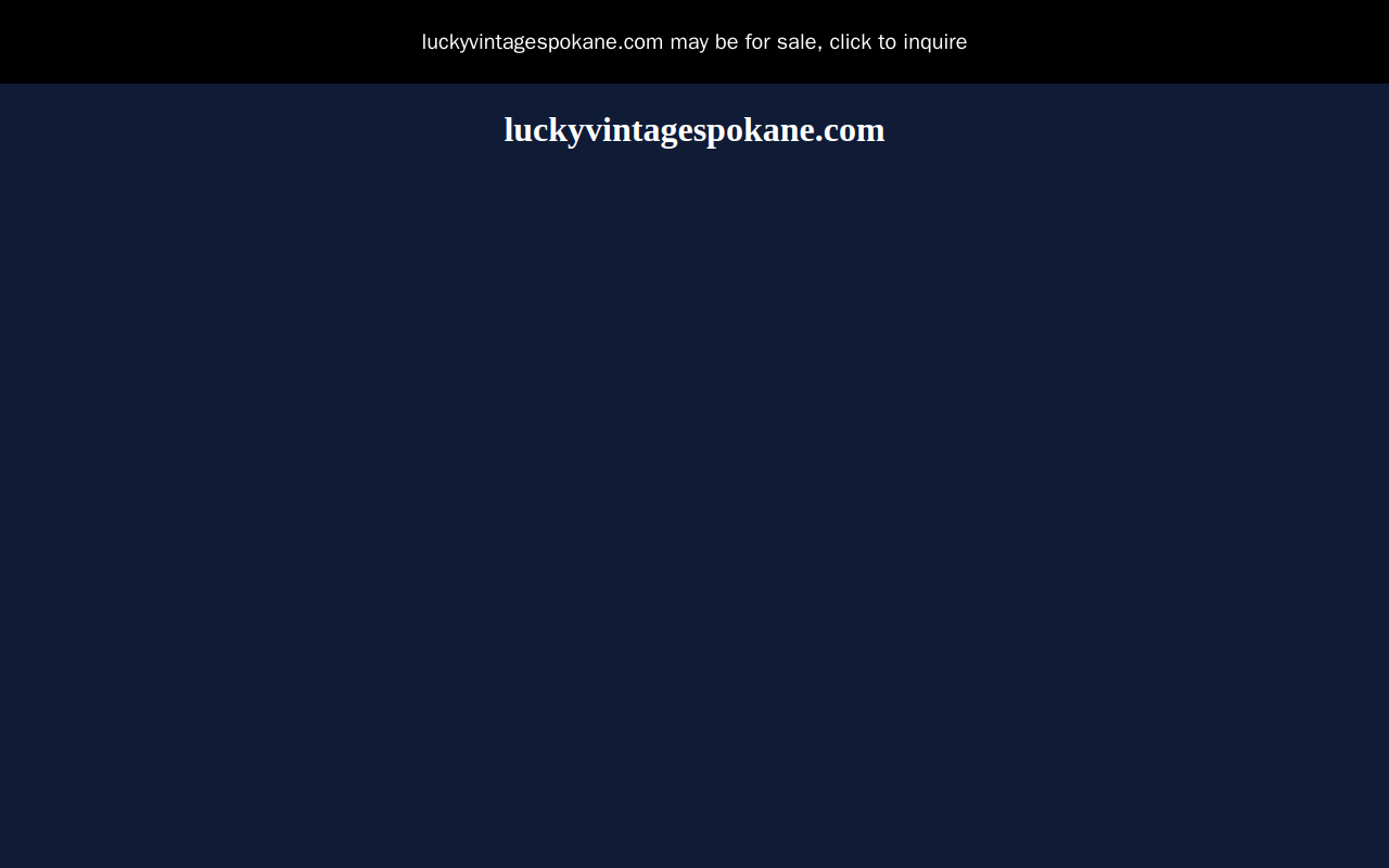 Lucky Vintage & Pretty Things website preview
