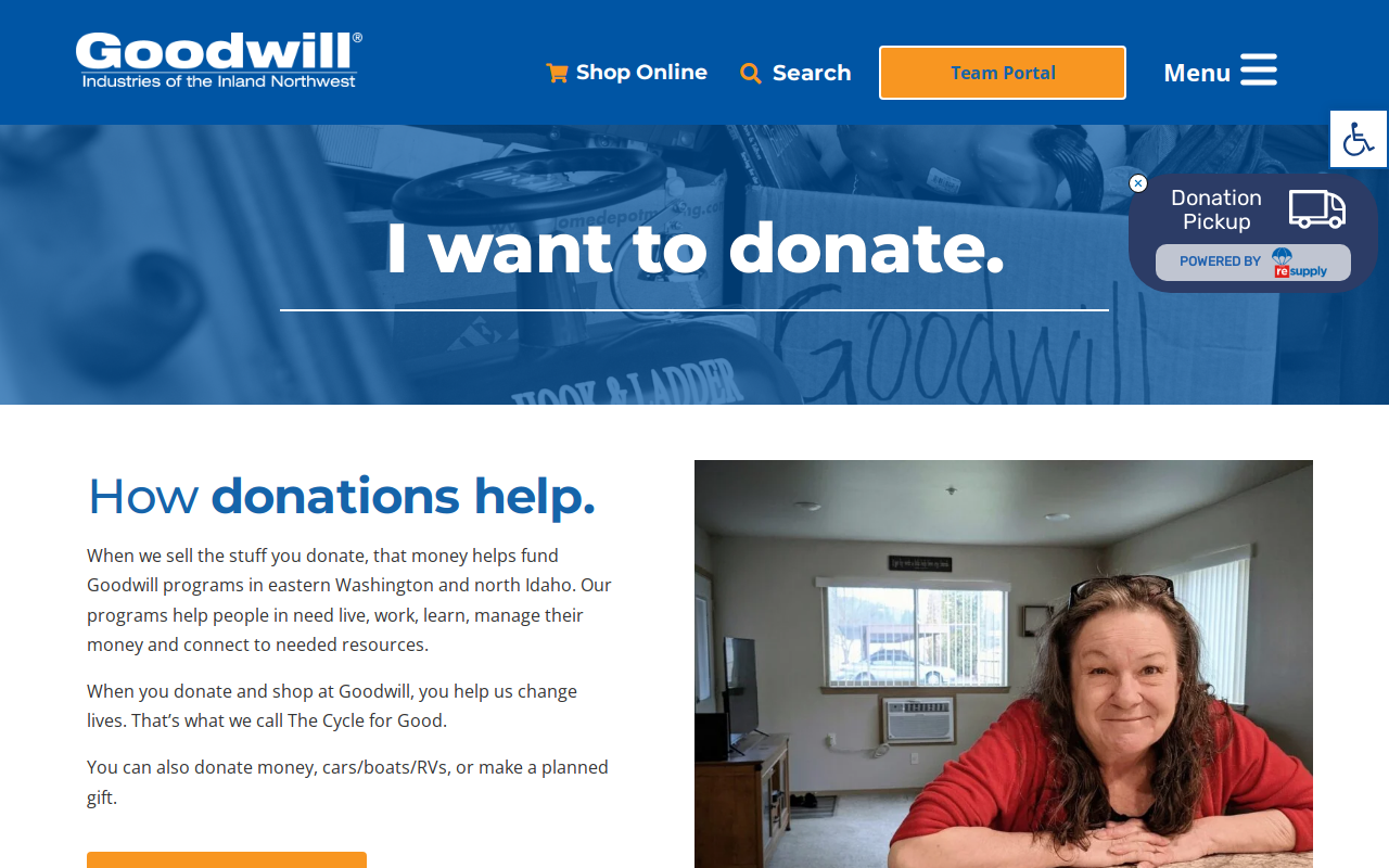 Goodwill website preview