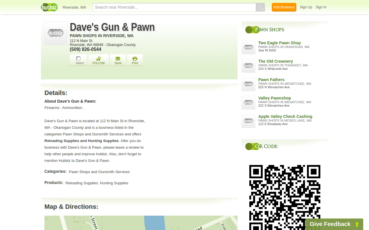 Dave's Gun and Pawn website preview