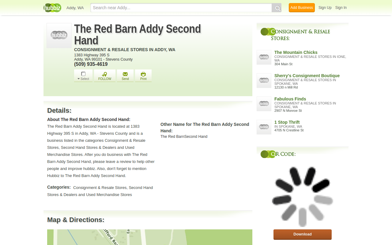 Addy 2nd Hand/Addy Second Hand website preview