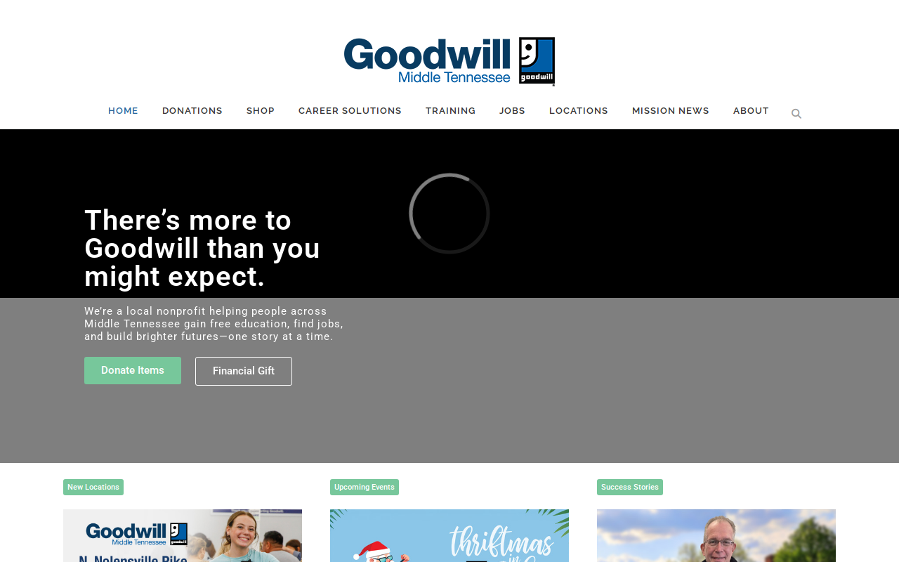 Goodwill website preview