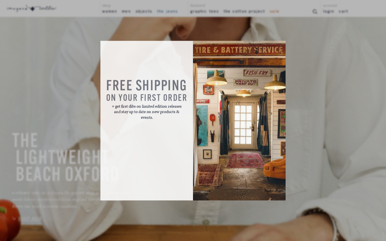 Imogene and Willie website preview