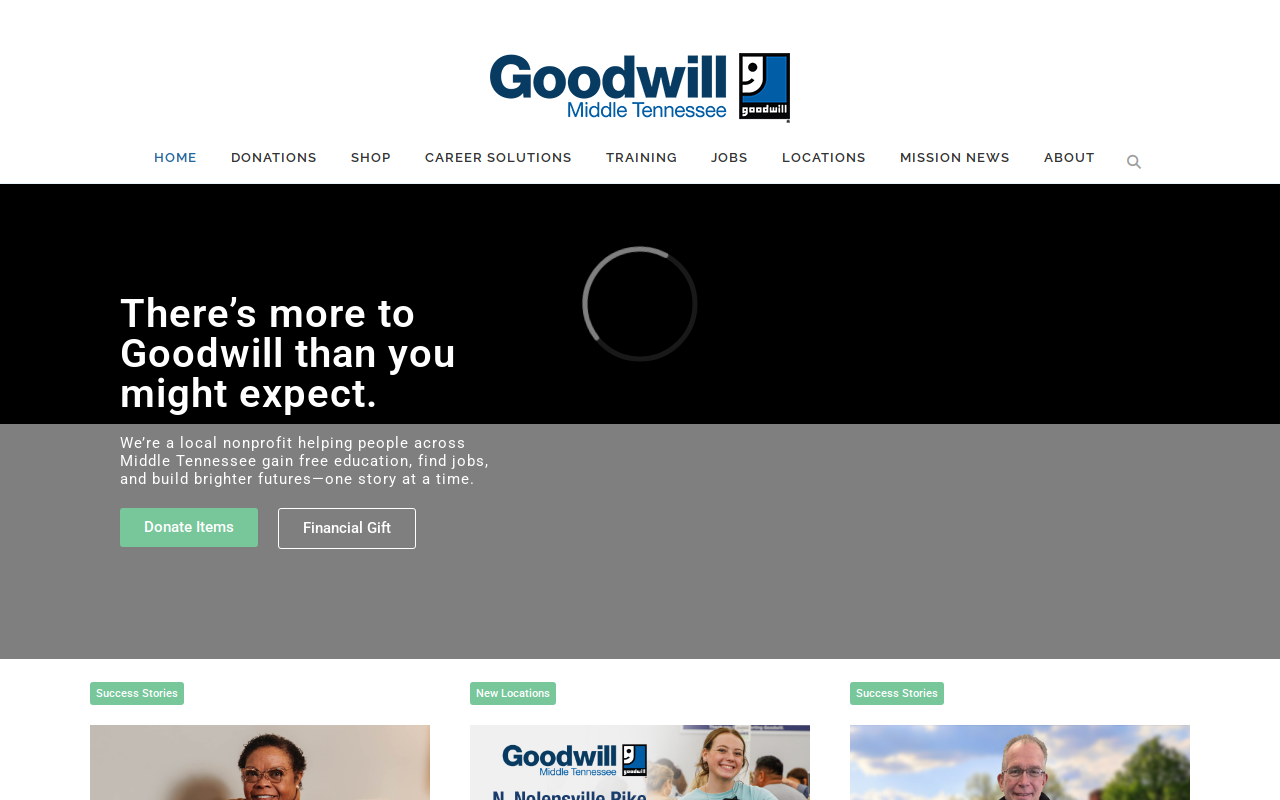 Goodwill Donation Express Center website preview