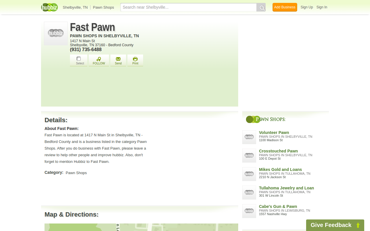 Fast Pawn website preview