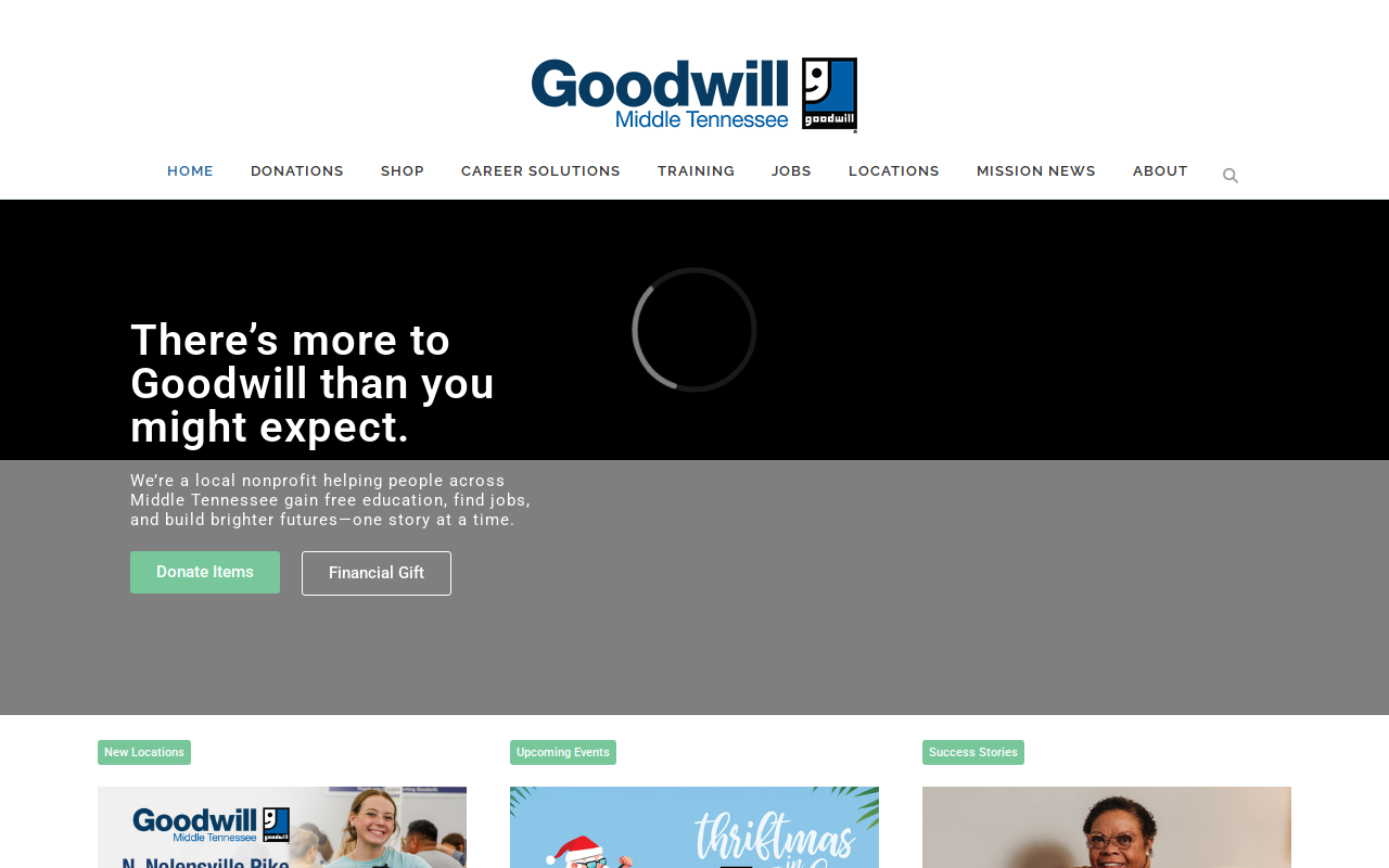 Goodwill Retail Store website preview
