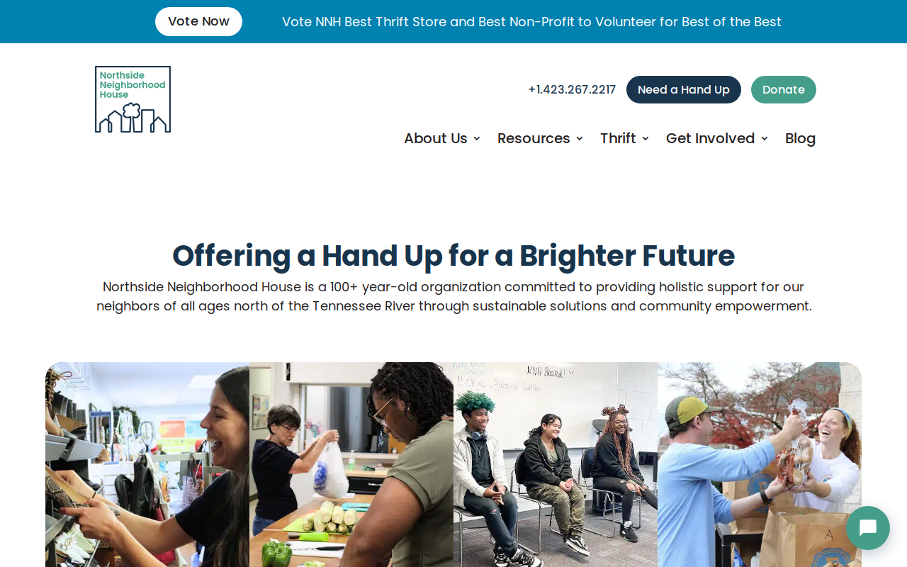 Northside Neighborhood House Red Bank Thrift Store website preview
