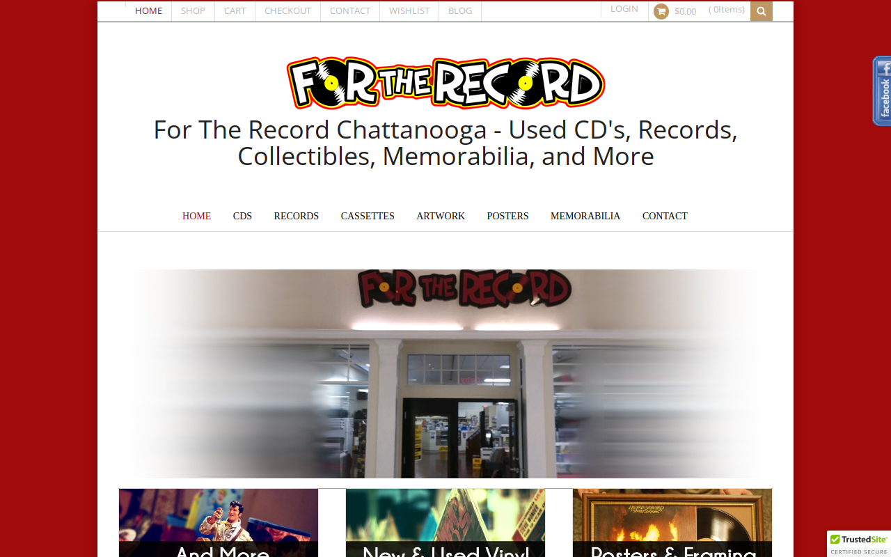 For The Record website preview