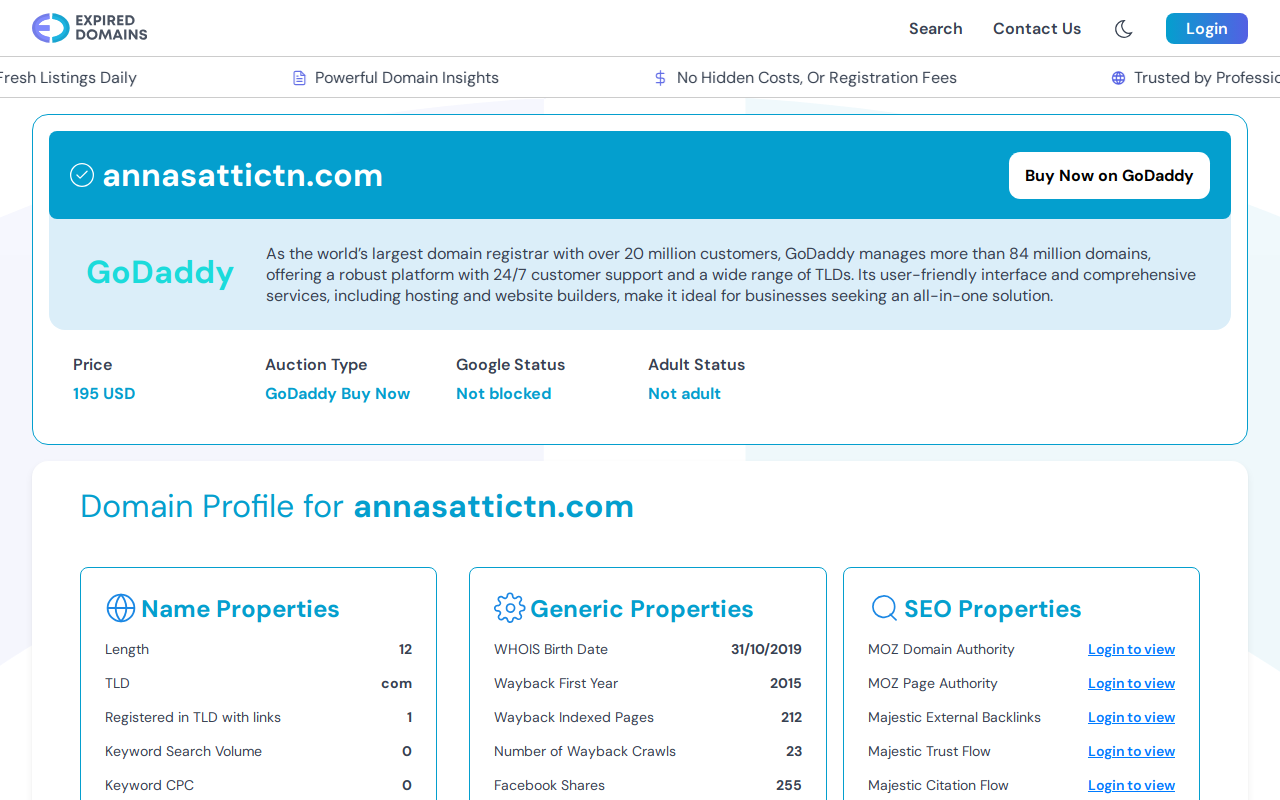 Anna's Attic Consignment Boutique website preview