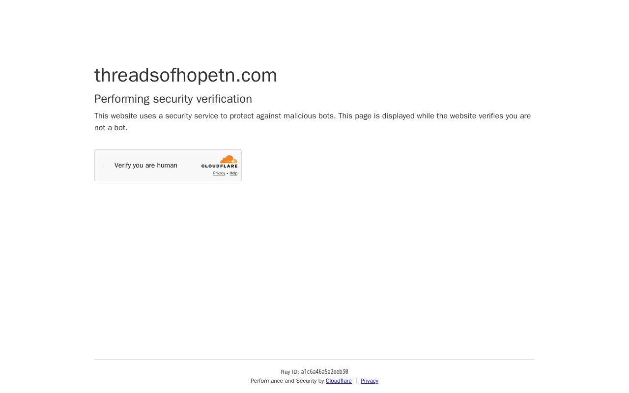 Threads of Hope website preview