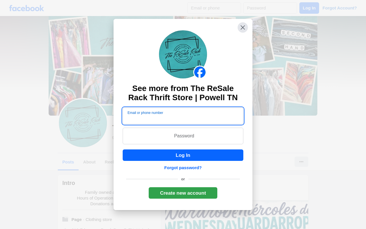 The Resale Rack website preview