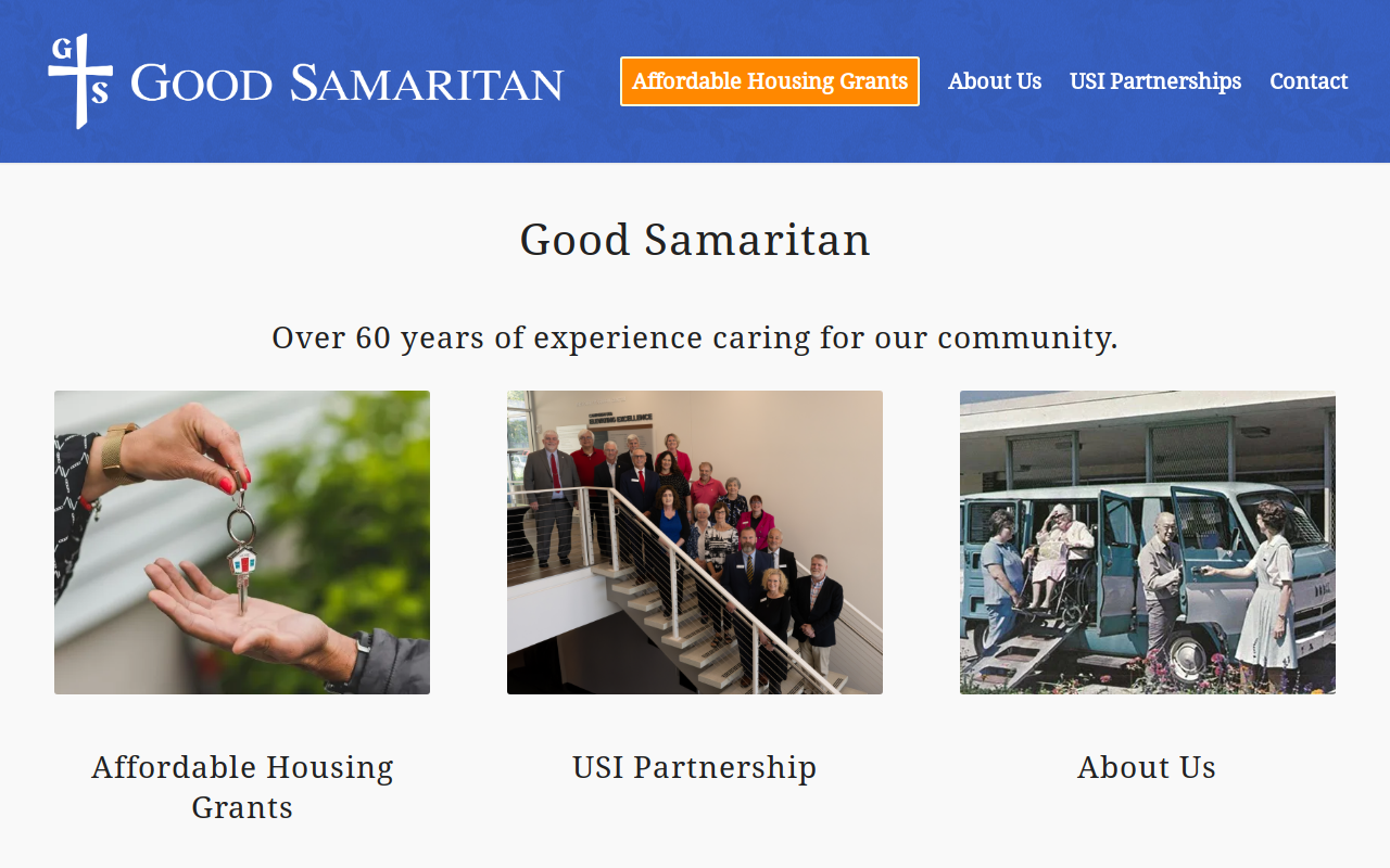 Good Samaritan Thrift Store website preview