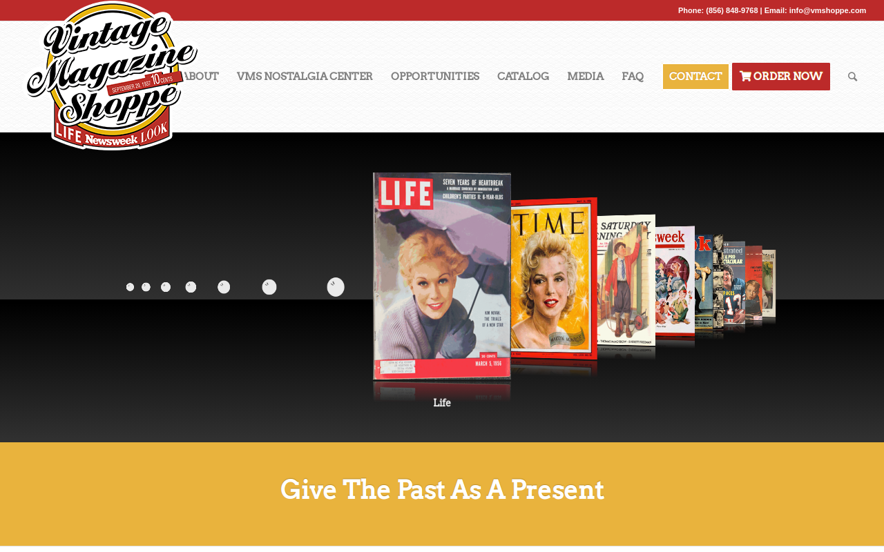 Vintage Magazine Shoppe website preview