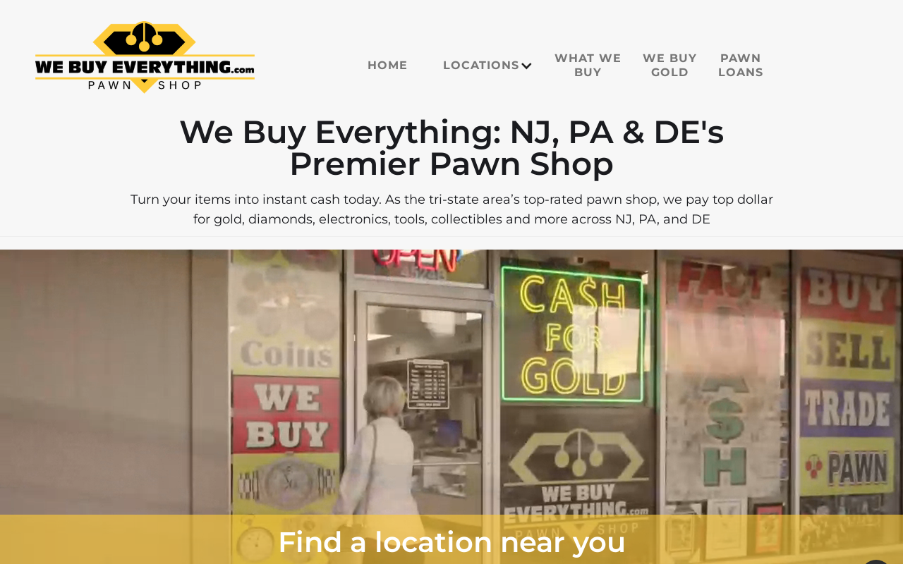 We Buy Everything Pawn Shop website preview