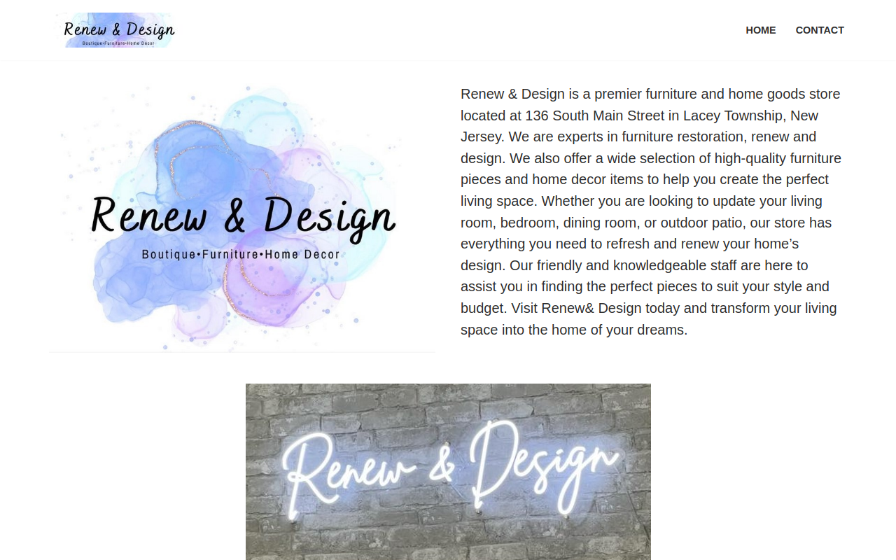 Renew & Design website preview