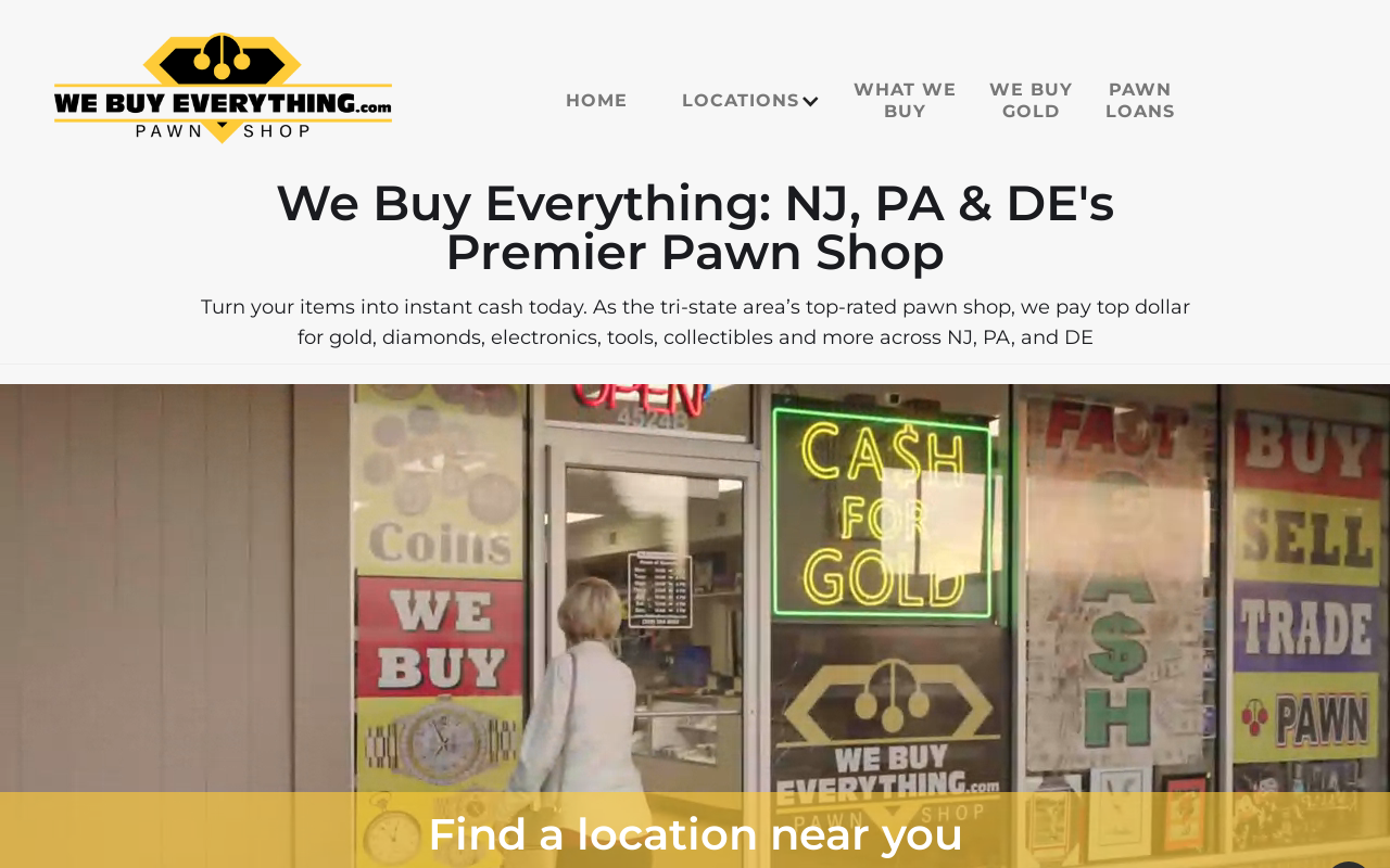 We Buy Everything Pawn Shop website preview