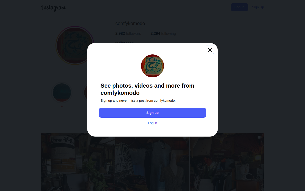 Comfy Komodo website preview