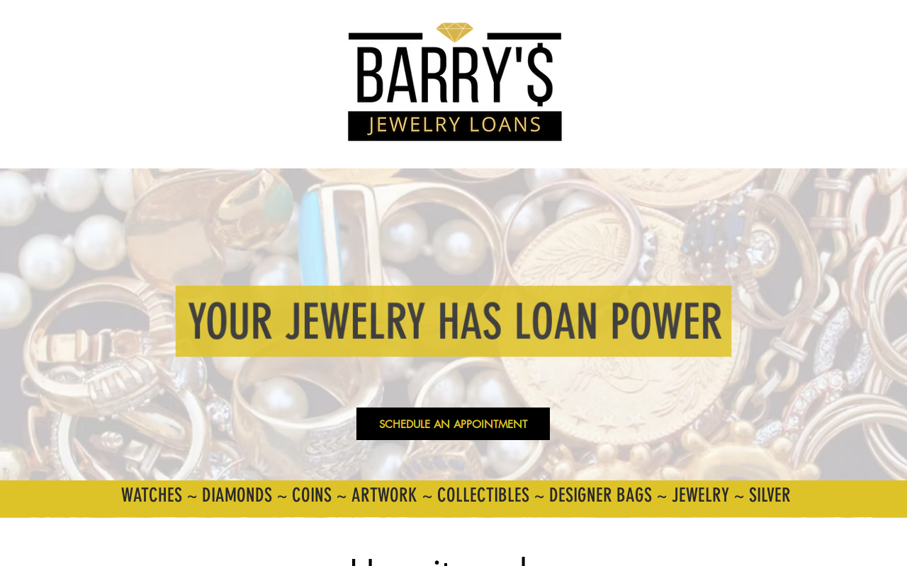 Barry's Jewelry Loans website preview