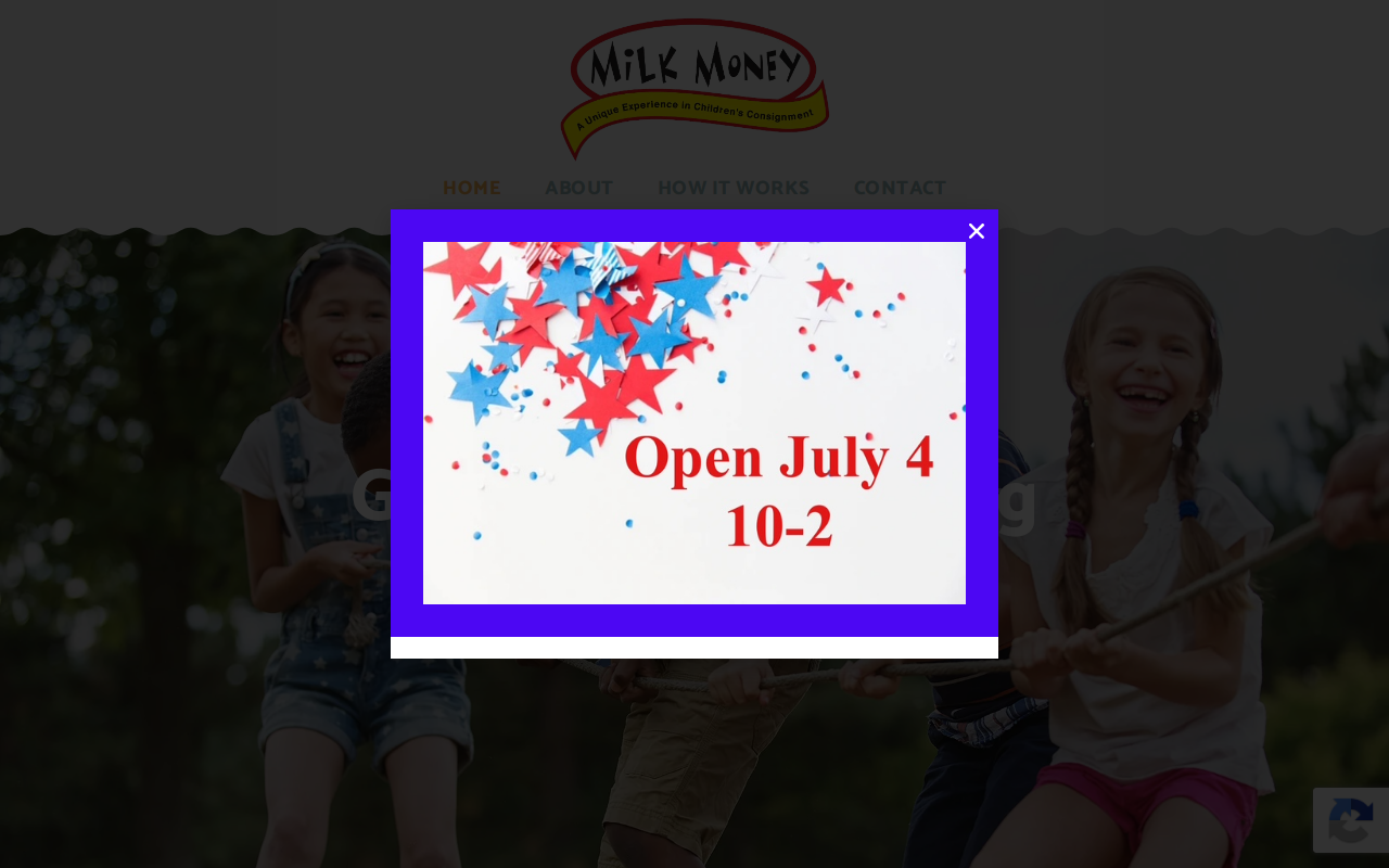 Milk Money website preview