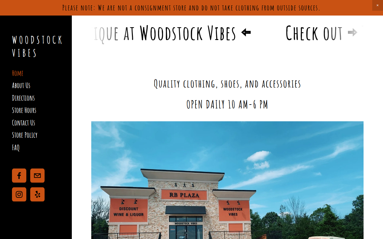 Woodstock Vibes website preview