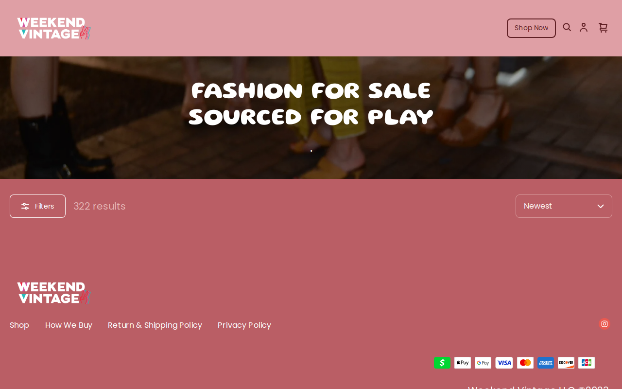 Weekend Vintage website preview