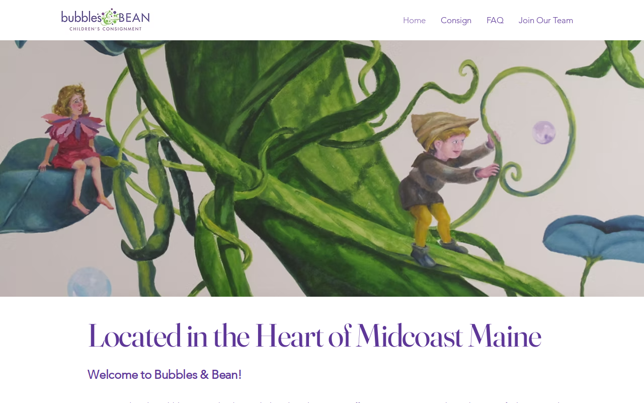 Bubbles and Bean Children's Consignment website preview