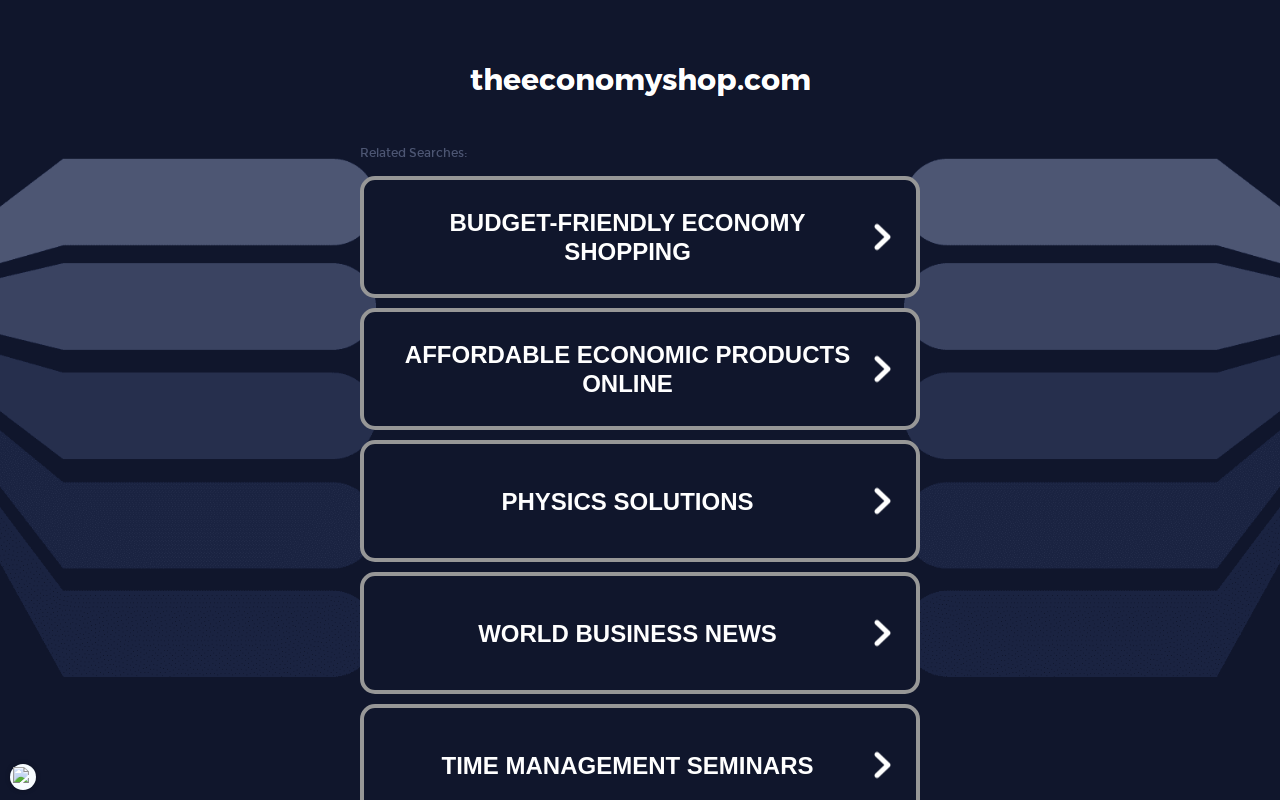 Economy Shop website preview