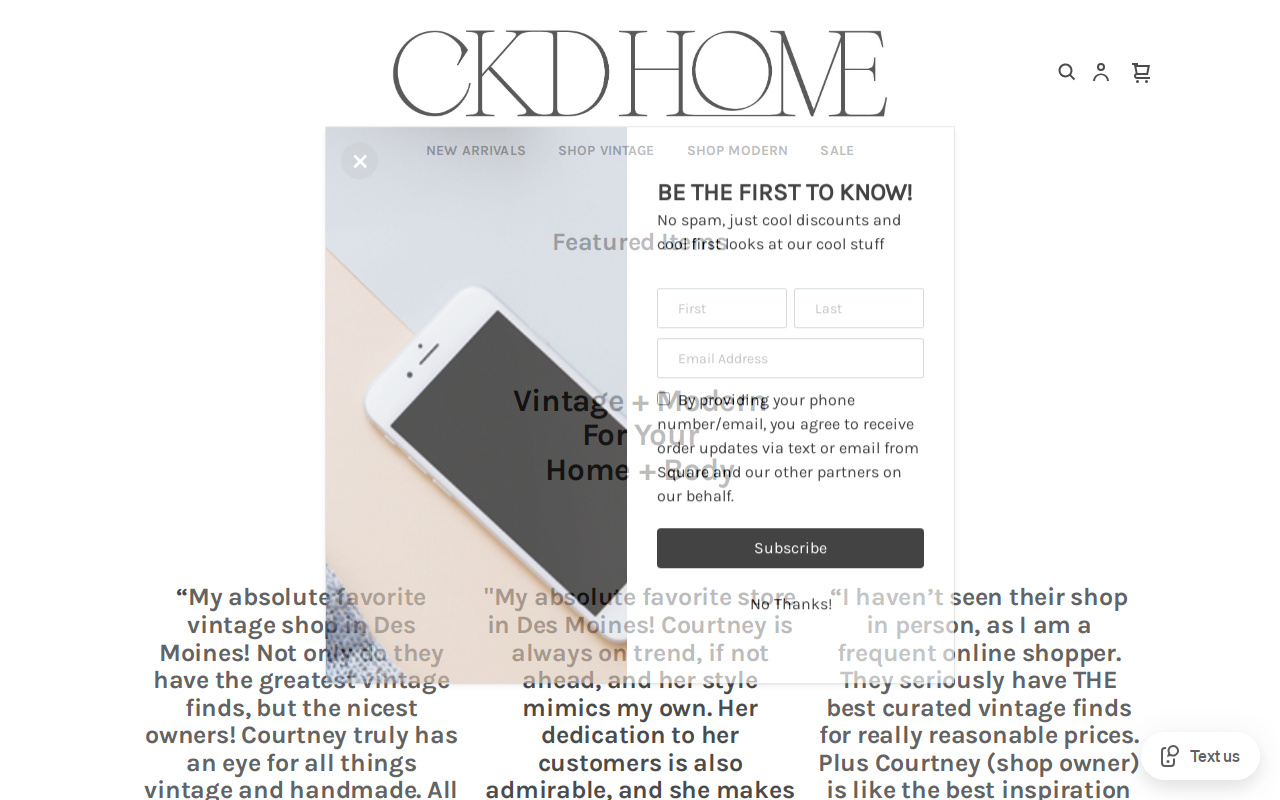 CKD Home website preview