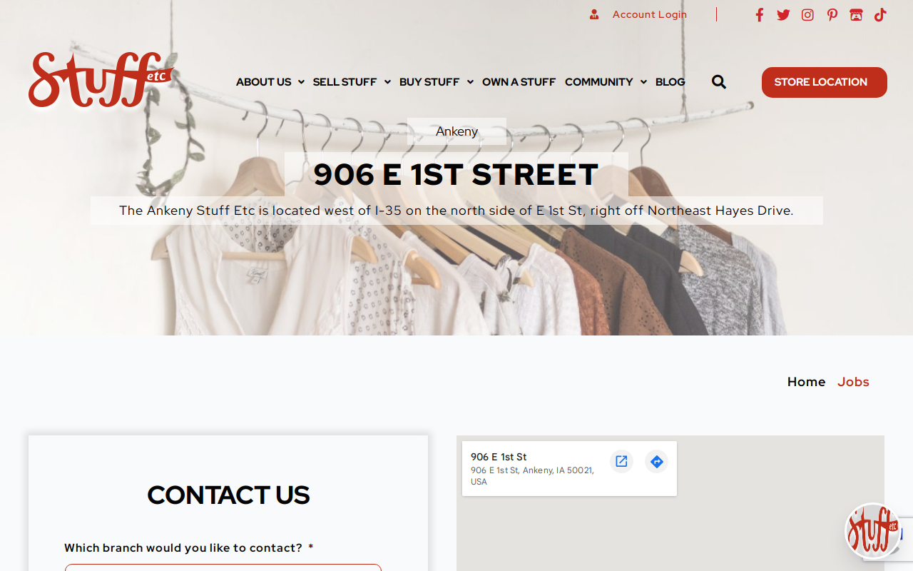 Stuff Etc website preview