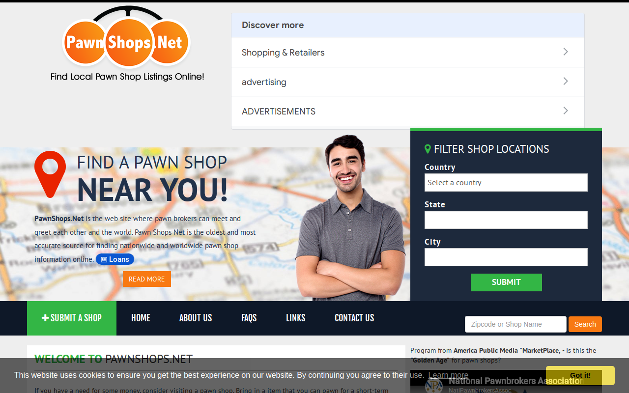 Kwik Cash Pawn Kings website preview