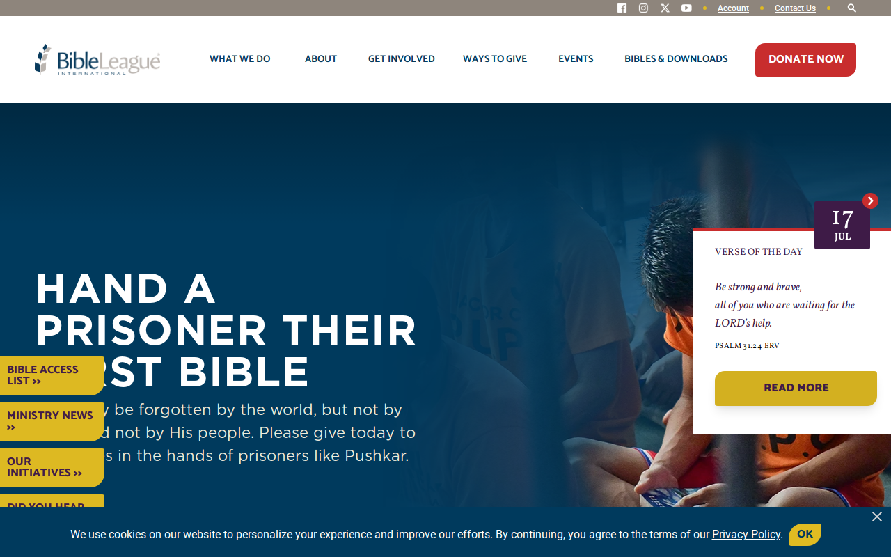 Legacy Thrift website preview