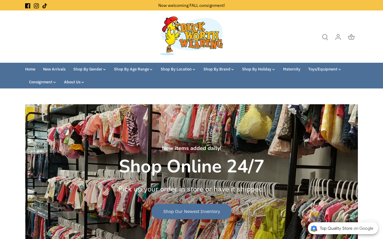 Duck Worth Wearing website preview