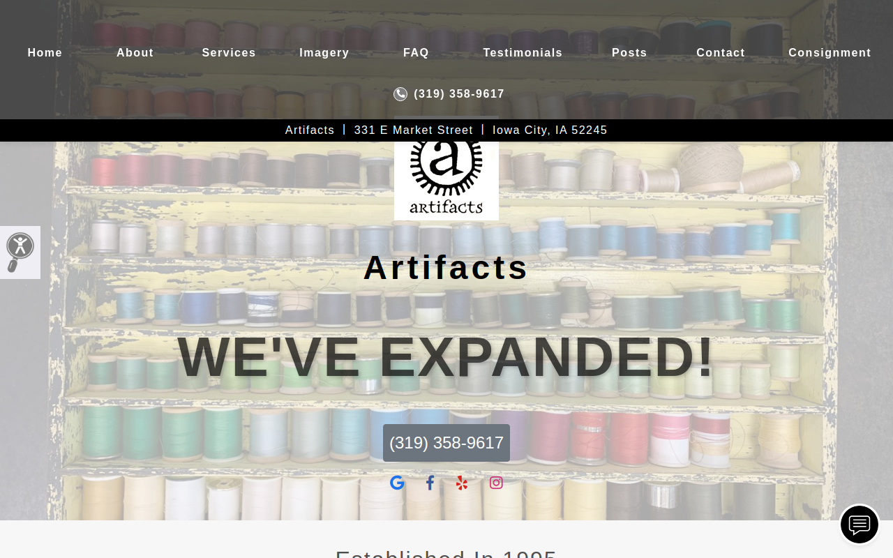 Artifacts website preview