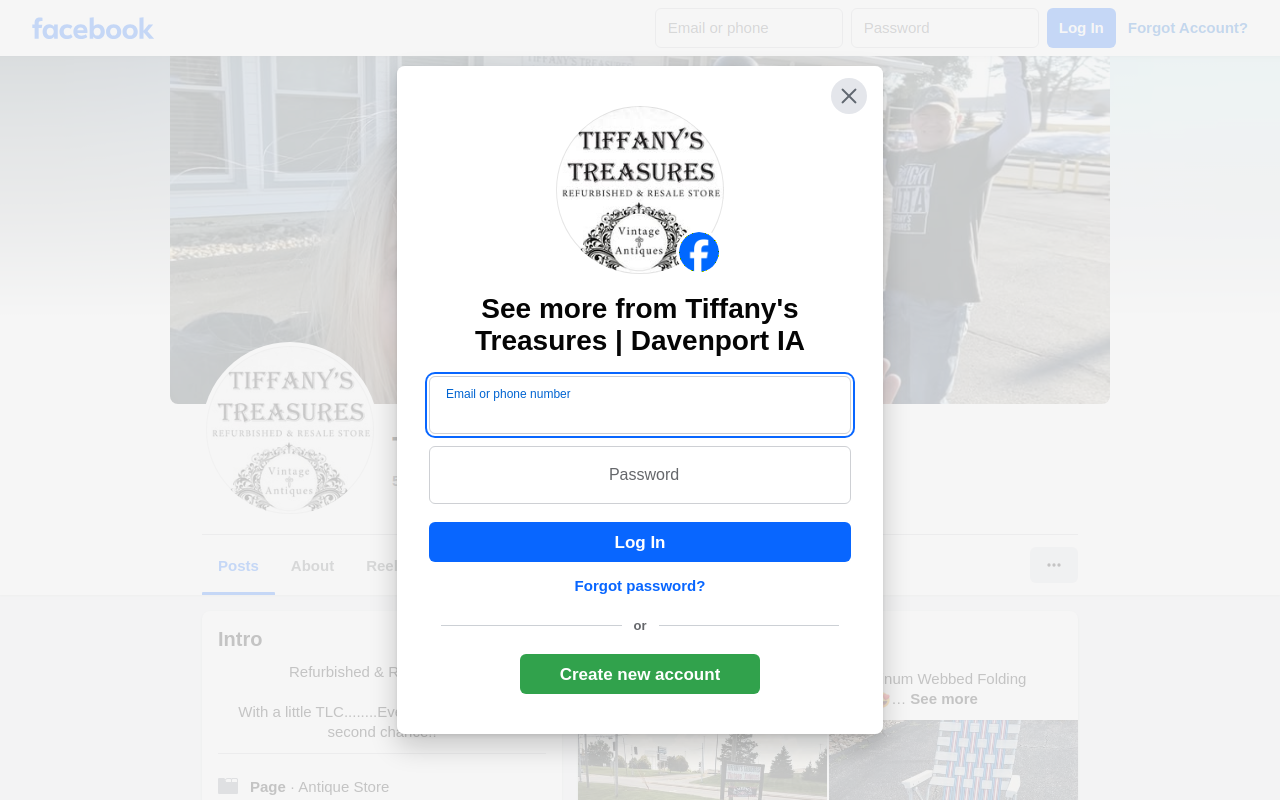 Tiffany's Treasures website preview