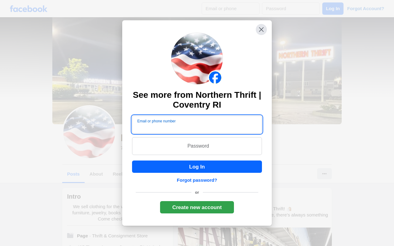 Northern Thrift website preview