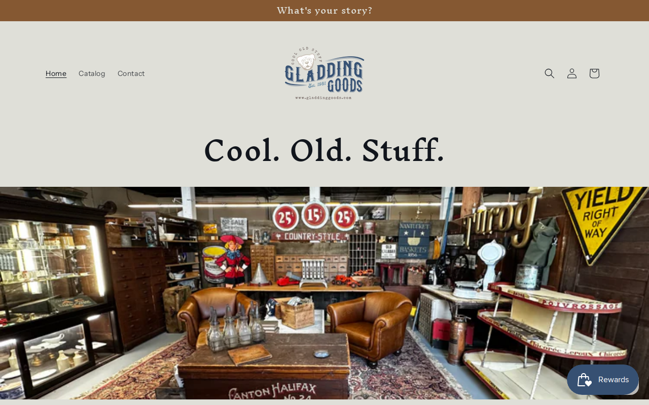 Gladding Goods website preview