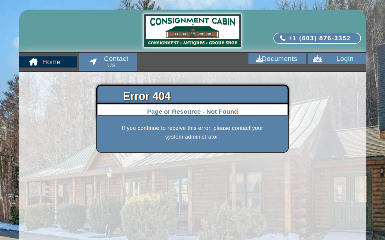 Consignment Cabin website preview