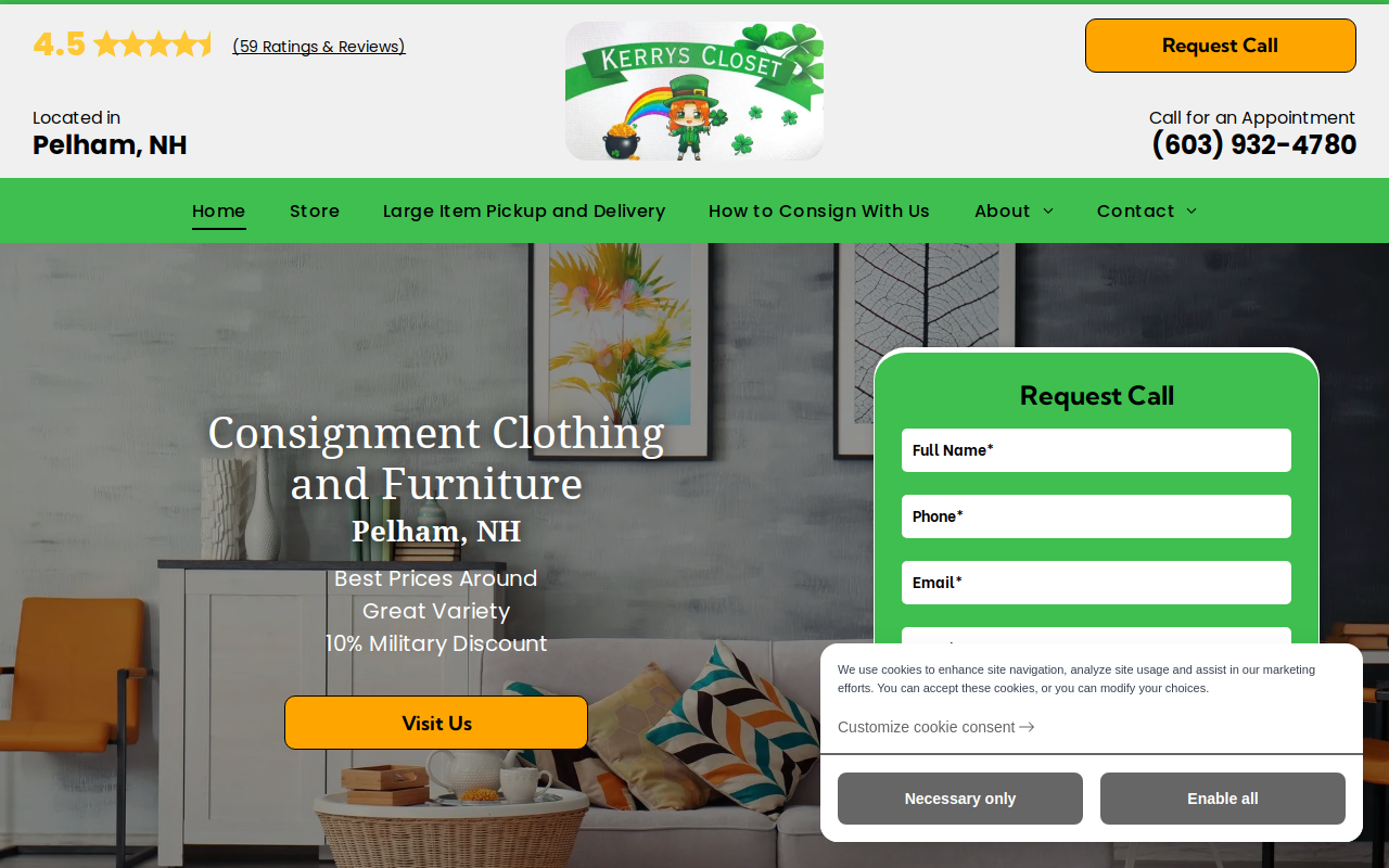 Kerry's Closet website preview